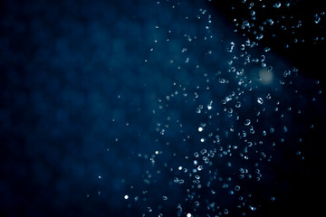 Blue Bokeh water