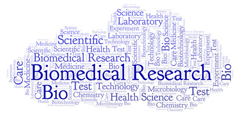 Biomedical Research word cloud.