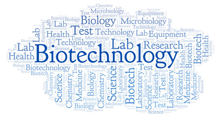 Obraz premium Biotechnology word cloud.
