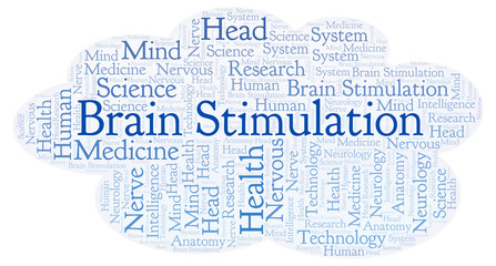 Fototapeta premium Brain Stimulation word cloud.
