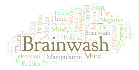 Fototapeta premium Brainwash word cloud.