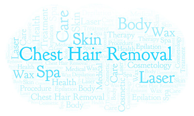 Obraz premium Chest Hair Removal word cloud.