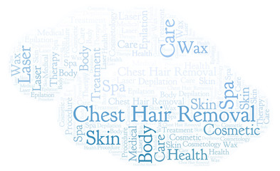 Chest Hair Removal word cloud.