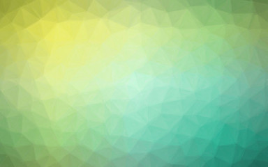 Fototapeta premium Illustration of green and yellow Oil Pastel background.