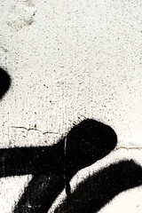 Fototapeta premium Detail graffiti on wall texture and background