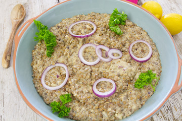 salade lentilles à la crème