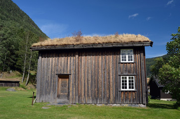 Fototapeta na wymiar Norwegian Folk architecture. , Rjukan,Norway 