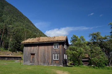 Obraz premium Norwegian Folk architecture. , Rjukan,Norway 