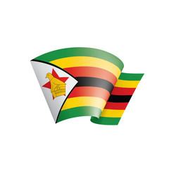 Zimbabwe flag, vector illustration on a white background