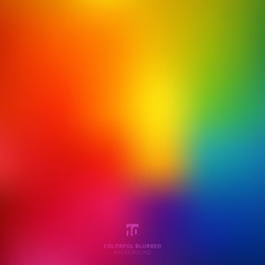 Abstract smooth blurred colorful bright rainbow color gradient mesh background - obrazy, fototapety, plakaty