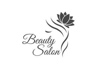 Fototapeta na wymiar Beauty logo for hair salon. Logo hair vector