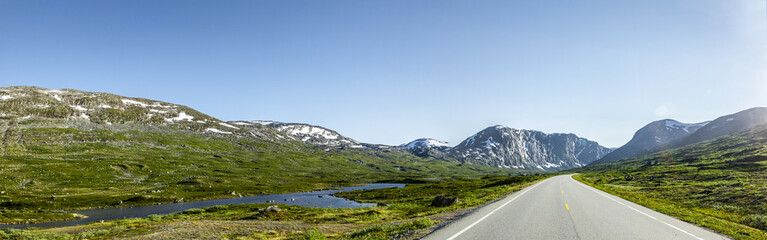 Straße in Skandinavien