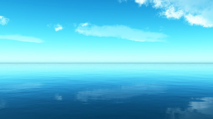 Obraz premium Beautiful sea and clouds sky