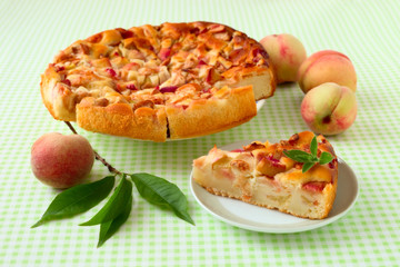 Pfirsich-Kuchen