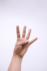 Naklejka premium hand making signs