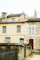 Fototapeta na wymiar French old town street. Poitiers