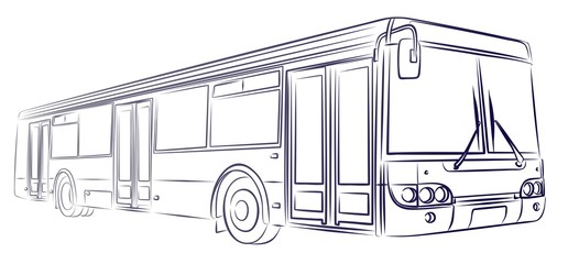Sketch of big bus. © designer_an