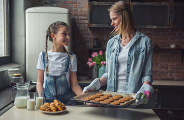 Mom and daughter