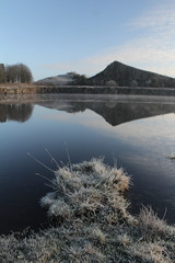 Cawfields quarry on a winter morning