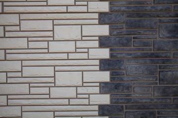 Gray decorative brick.