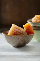 Small pieces of honeycomb