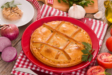 Spanish tuna pie.