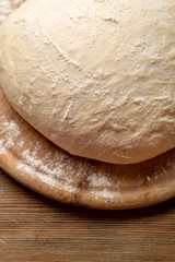 Fresh dough ready for bread