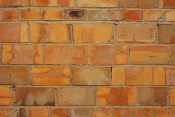 orange brick wall