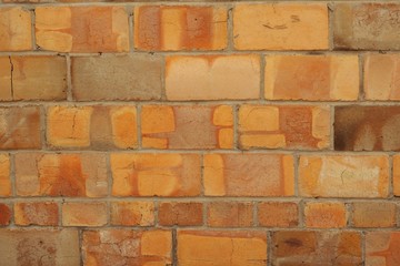 orange brick wall