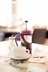 French press tea