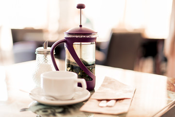 French press tea