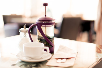 French press tea