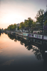 The reflection of Amsterdam