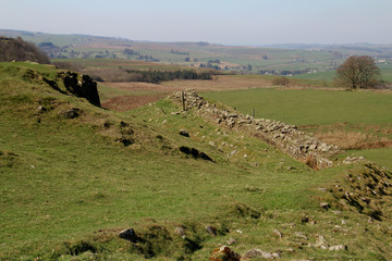 Hadrian's Wall at Walltown crags