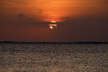バリ島　クタビーチ　夕日