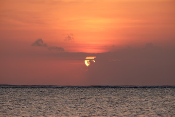 バリ島　クタビーチ　夕日