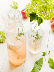 Apple compote in glass