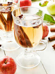 Glass of apple cider