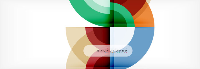 Vector circle abstract background