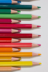 Fototapeta premium Color pencils isolated on white background.