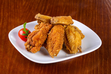 Chicken wings heap