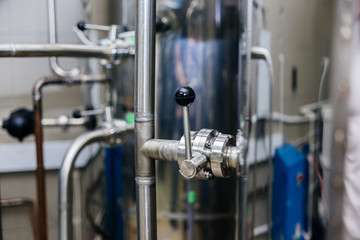 an image of a craft beer equipment at a brewery