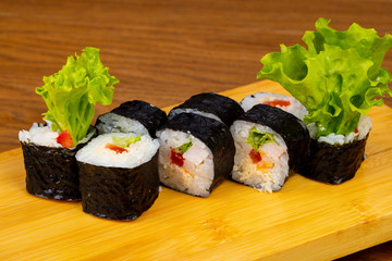 Delicious ceasar sushi rolls