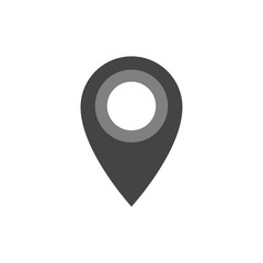 Location pin, map pointer icon