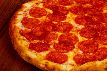 Pizza Pepperoni with sausages