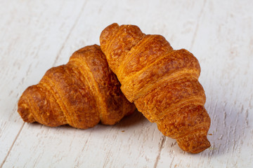 Sweet tasty croissant