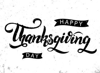 Happy Thanksgiving lettering for posters and banners