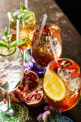 cocktails in the bar