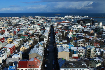 Reykjavik in winter