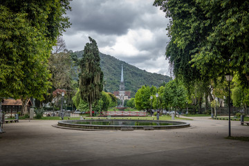 Praca da Liberdade Square and Petropolis Cathedral of Saint Peter of Alcantara  - Petropolis, Rio de Janeiro, Brasil © diegograndi